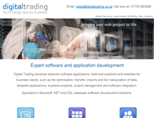Tablet Screenshot of digitaltrading.co.uk